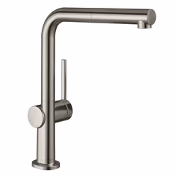 Robinet de cuisine avec douchette Talis M54 270 sBox aspect acier inox