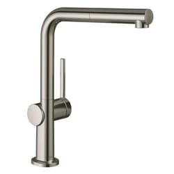 Robinet de cuisine avec douchette Talis M54 270 sBox aspect acier inox