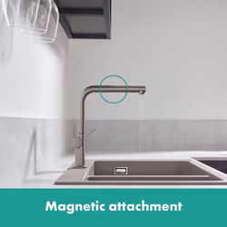 Robinet de cuisine avec douchette Talis M54 270 sBox aspect acier inox - Vue supplémentaire 6