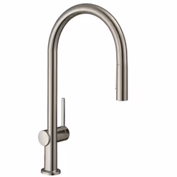 Hansgrohe Talis M54, Vers le haut, Acier inoxydable, Acier inoxydable, Poignées de levier, Unique, 3/8"
