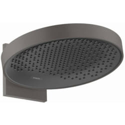 Hansgrohe - Rainfinity - Douche de tête 360 avec raccord mural, 1jet, noir chromé brossé 26230340