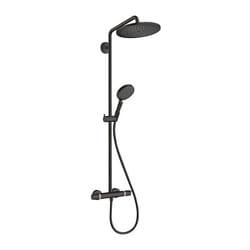 Colonne de douche thermostatique Croma Select S 280 EcoSmart noir mat