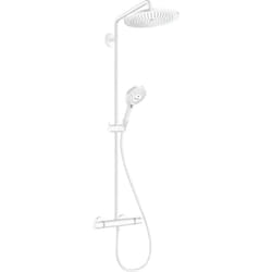 Colonne de douche thermostatique Croma Select S 280 EcoSmart blanc mat