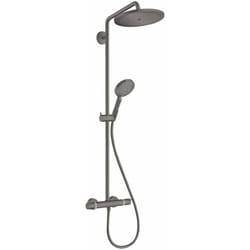 Colonne de douche thermostatique Croma Select S 280 EcoSmart noir chromé brossé