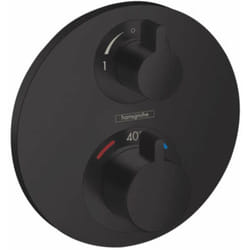 Ecostat s - Mitigeur thermostatique encastré pour 2 appareils, noir mat 15758670 - Hansgrohe