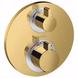 Robinet thermostatique encastré sans corps pour 2 sorties avec régulation de débit et inverseur pour 2 sorties cartouche ther ...