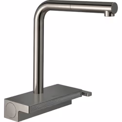 Robinet de cuisine avec douchette Aquno Select M81 250 2 jets aspect acier inox