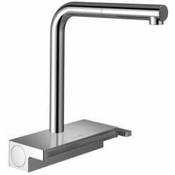 M81 - Mitigeur d'évier Aquno Select avec bec extractible, 2 jets, chrome 73836000 - Hansgrohe