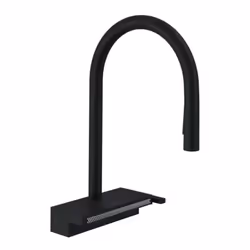 Robinet de cuisine avec douchette Aquno Select M81 170 3 jets noir mat