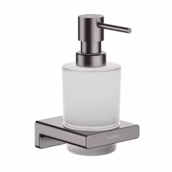 Distributeur de savon liquide noir chromé brossé AddStoris