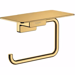 Porte-rouleaux avec tablette dimensions : 150 × 80 × 77 mm pour 1 rouleau de papier toilette matériau : métal finition de sur ...