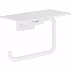 Porte-rouleaux avec tablette dimensions : 150 × 80 × 77 mm pour 1 rouleau de papier toilette matériau : métal finition de sur ...