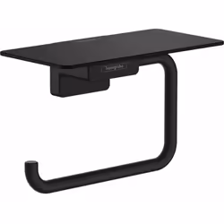Porte-rouleaux avec tablette dimensions : 150 × 80 × 77 mm pour 1 rouleau de papier toilette matériau : métal finition de sur ...