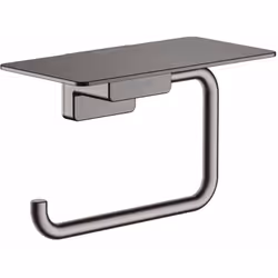 Porte-rouleaux avec tablette dimensions : 150 × 80 × 77 mm pour 1 rouleau de papier toilette matériau : métal finition de sur ...