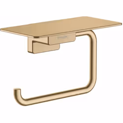 Porte-rouleaux avec tablette dimensions : 150 × 80 × 77 mm pour 1 rouleau de papier toilette matériau : métal finition de sur ...