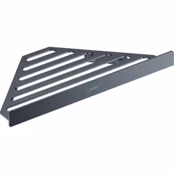 Avantages de la tablette d'angle HANSGROHE AddStoris noir chromé brossé Design moderne avec des trous qui empêche la retenue  ...