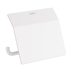Porte-papier WC avec couvercle blanc mat AddStoris