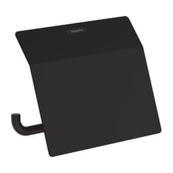 Porte-papier WC avec couvercle noir mat AddStoris