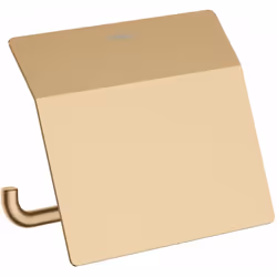 Porte-rouleaux avec couvercle dimensions : 153 × 116 × 86 mm pour 1 rouleau de papier toilette matériau : métal finition de s ...