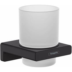 AddStoris Porte-verre noir mat - Hansgrohe