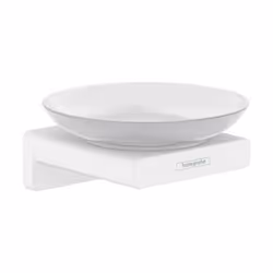 Les avantages du porte-savon HANSGROHE AddStoris blanc mat : Forme moderne Moderne en version blanc mat Verre mat facile à en ...