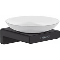 Hansgrohe AddStoris - Porte-savon avec support, verre mat / noir mat 41746670