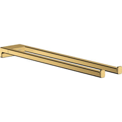 AddStoris - Porte-serviettes double, longueur 45 cm, aspect d'or poli 41770990 - Hansgrohe