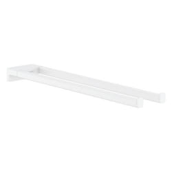 Porte-serviettes AddStoris double branche 45 cm blanc mat