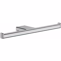 Porte-rouleaux inox dimensions : 300 x 78 x 21 mm pour 2 rouleaux de papier toilette matériau : métal finition chromée instal ...
