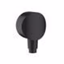Raccord mural Fixfit S avec clapet anti-retour noir mat - Hansgrohe 2645