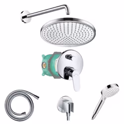 Description générale Découvrez l'ensemble robinet bain douche encastré Crometta S de la marque HANSGROHE. Un condensé de tech ...