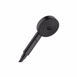 hansgrohe Pulsify Select S douchette à main 24100670 Pommeau de douche 105 mm Surface : noir mat 3 types de jets : PowderRain ...