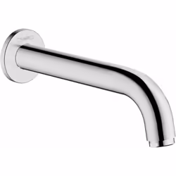 Bec de baignoire mural conception : chrome longueur du bec : 204 mm installation murale débit maximal à 0,3 MPa : 21,7 l/min  ...