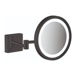 Miroir de rasage avec éclairage led Hansgrohe AddStoris Noir mat