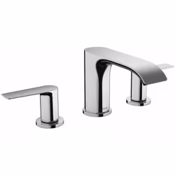 Mitigeur de lavabo à trois trous Vivenis 90 commande à levier jet WaterfallStream vannes avec disques en céramique EcoSmart p ...
