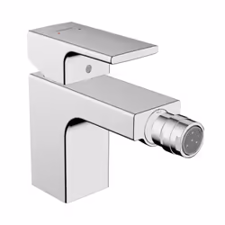 Mitigeur de bidet avec tirette et vidage synthétique chromé