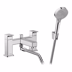 L’ensemble de douche pour baignoire comprend robinet Vario pour bord de baignoire conception : chrome installation deux trous ...