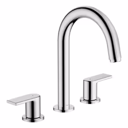 Description générale Le mélangeur de lavabo 3 trous HANSGROHE Vernis Shape allie design moderne et efficacité. Fabriqué en la ...