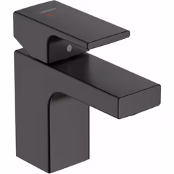 Mitigeur de lavabo conception : noir mat montage monotrou levier de commande métallique ComfortZone 70 bec 89 mm jet normal a ...