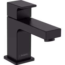 Robinet de lave-mains 70 eau froide sans tirette ni vidage noir mat