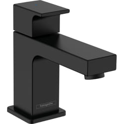 Robinet de lave-mains 70 eau froide sans tirette ni vidage noir mat