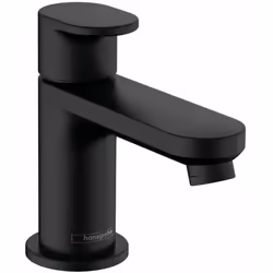 Robinet de lavabo conception : noir mat montage monotrou commande métallique ComfortZone 70 bec 93 mm jet normal avec AirPowe ...