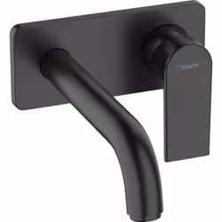 Description générale Le mitigeur de lavabo encastré mural Hansgrohe Vernis Shape offre un design élégant en noir mat. Avec un ...