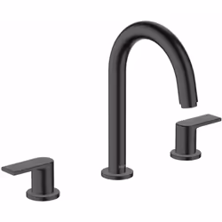 Mitigeur de lavabo trois trous finition : noir mat installation à trois trous bec : 166 mm ComfortZone 150 jet normal avec Ai ...