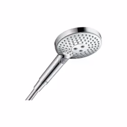 - Matériau : plastique- Surface : chromée- 3 types de jets : PowderRain, Rain, Whirl- Douchette ø : 125 mm- Débit à 3 bar : 5 ...