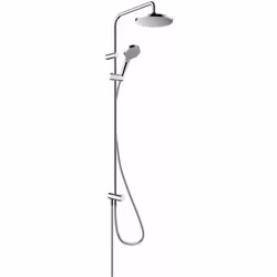 Le kit de douche mural Showerpipe 200 pour rénovation comprend tête de douche conception : chrome matériau du disque de jet : ...