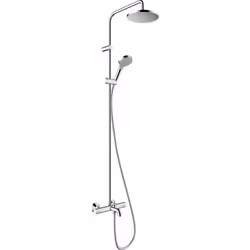 Description générale Le système de douche Hansgrohe Vernis Blend combine élégance et confort, grâce à un design harmonieux. I ...