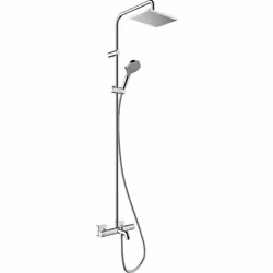 Description générale Le kit de baignoire mural Showerpipe 230 de Hansgrohe offre une expérience de douche luxueuse et fonctio ...