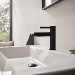 Mitigeur de lavabo HANSGROHE Finoris avec tirette et vidage noir mat - 76020670