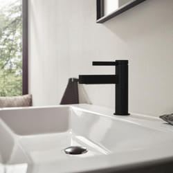 Mitigeur de lavabo HANSGROHE Finoris avec tirette et vidage noir mat - 76020670